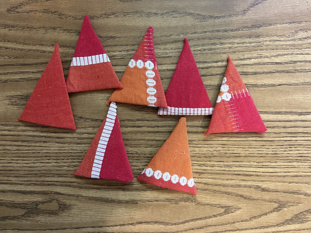 hot glue triangles